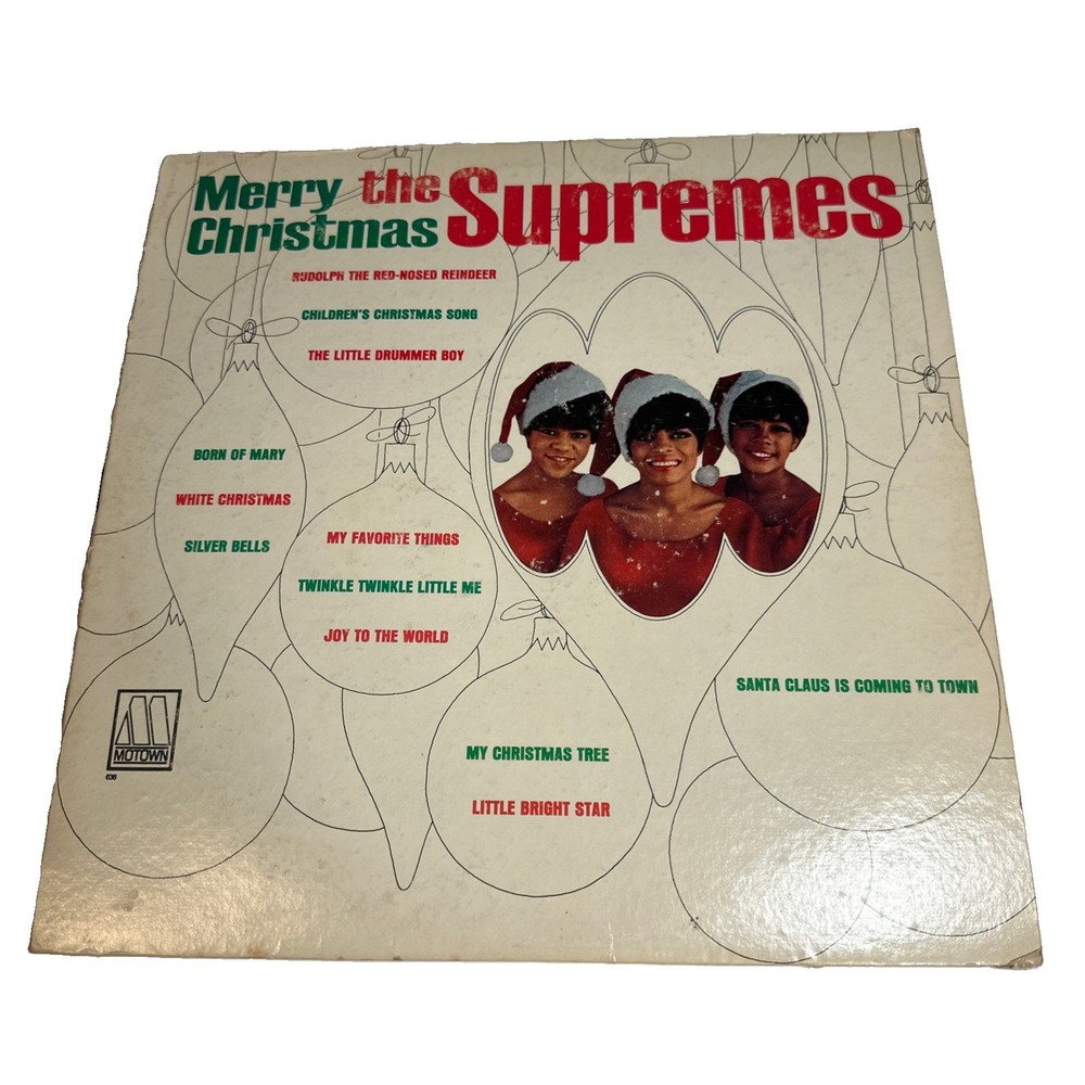 The Supremes Merry Christmas LP Motown S-638 1965  Vinyl Record